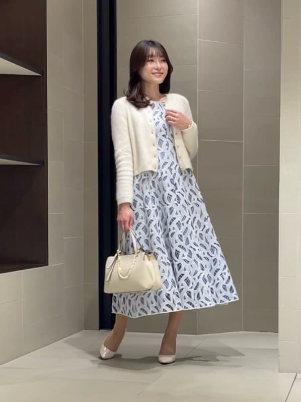 ANAYIのカスカータチュールフレア ワンピースを使ったコーディネート