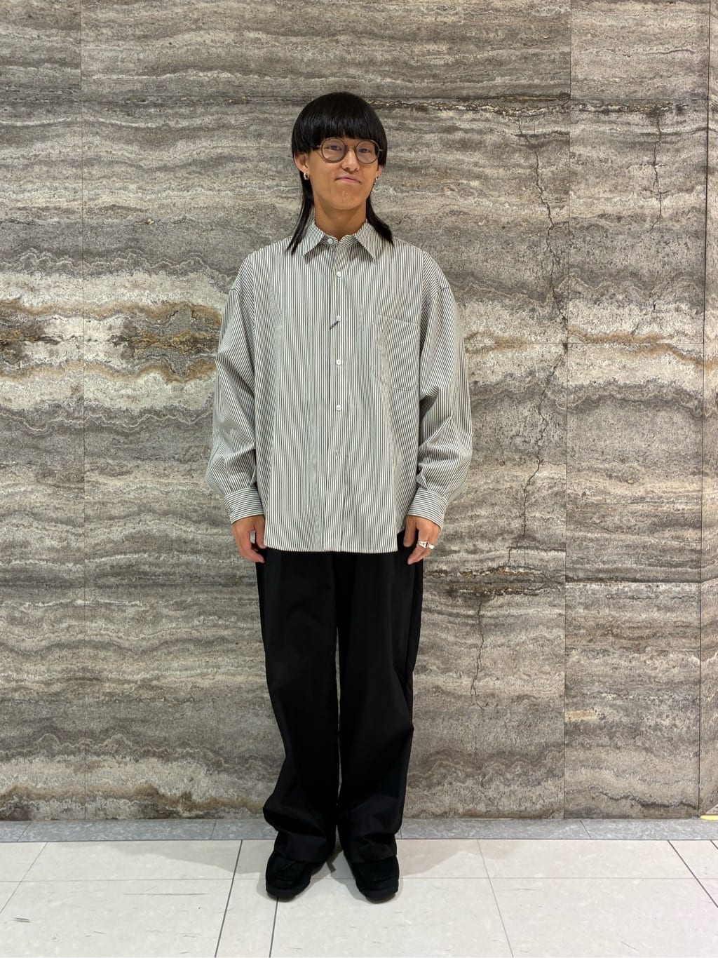 【新品】 H beauty&youth M olmetex ナイロン スラックス UNITED ARROWS LTD. OUTLET | <H>OLMETEX ナイロン ワイドスラックス