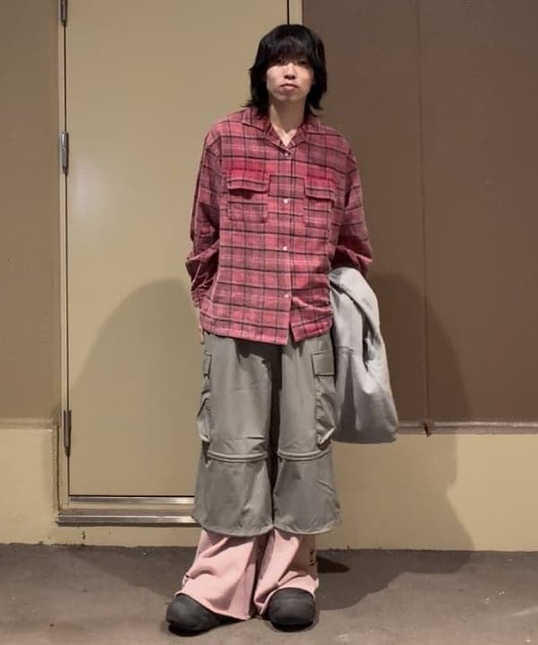 BEAMS HEARTのフェードチェック オープンカラー ネルシャツを使ったコーディネートを紹介します。｜Rakuten Fashion(楽天ファッション／旧楽天ブランドアベニュー)6458634