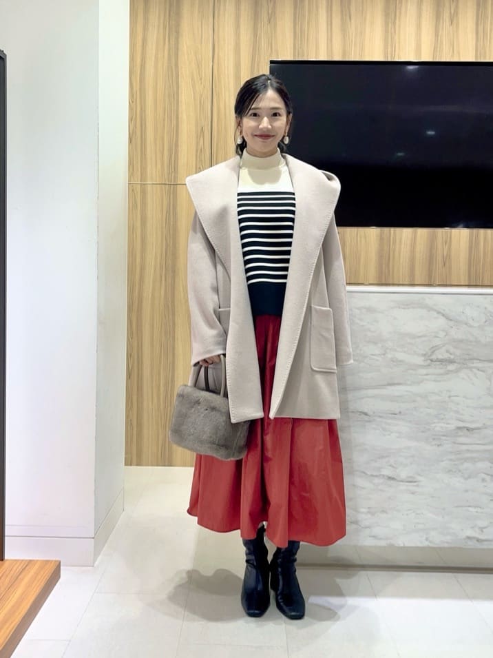 ANAYI | カシミヤ混フードガウンコート | Rakuten Fashion(楽天