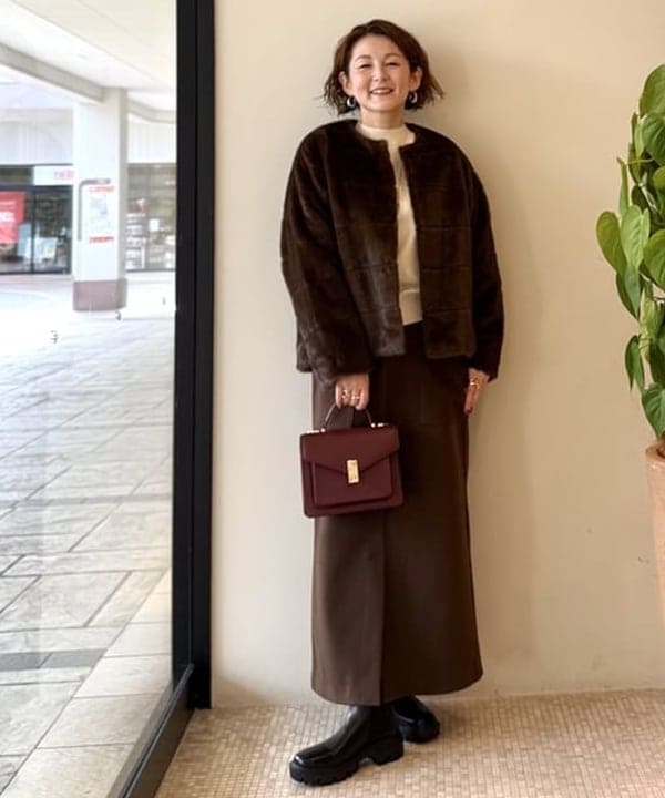 BEAMS HEARTの袖ケシプリーツ プルオーバー 25AW レディース ニット 長袖 切り替えデザイン きれいめ オンオフ兼用 通勤 オフィスを使ったコーディネートを紹介します。｜Rakuten Fashion(楽天ファッション／旧楽天ブランドアベニュー)6464655