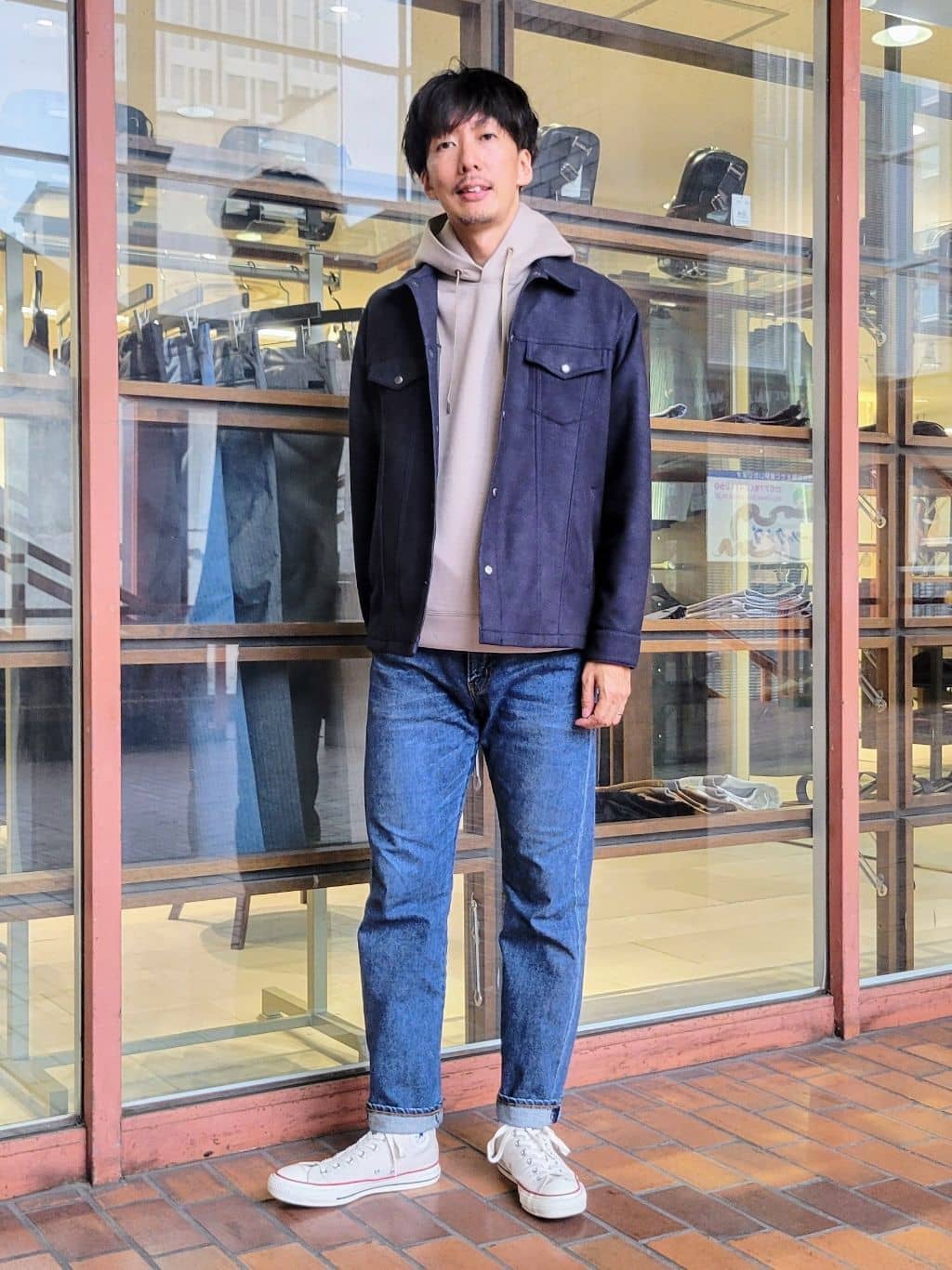 TAKEO KIKUCHIの【JUST ONE LAYER】ダウンファブリック ブルゾンを使ったコーディネートを紹介します。｜Rakuten Fashion(楽天ファッション／旧楽天ブランドアベニュー)6465701