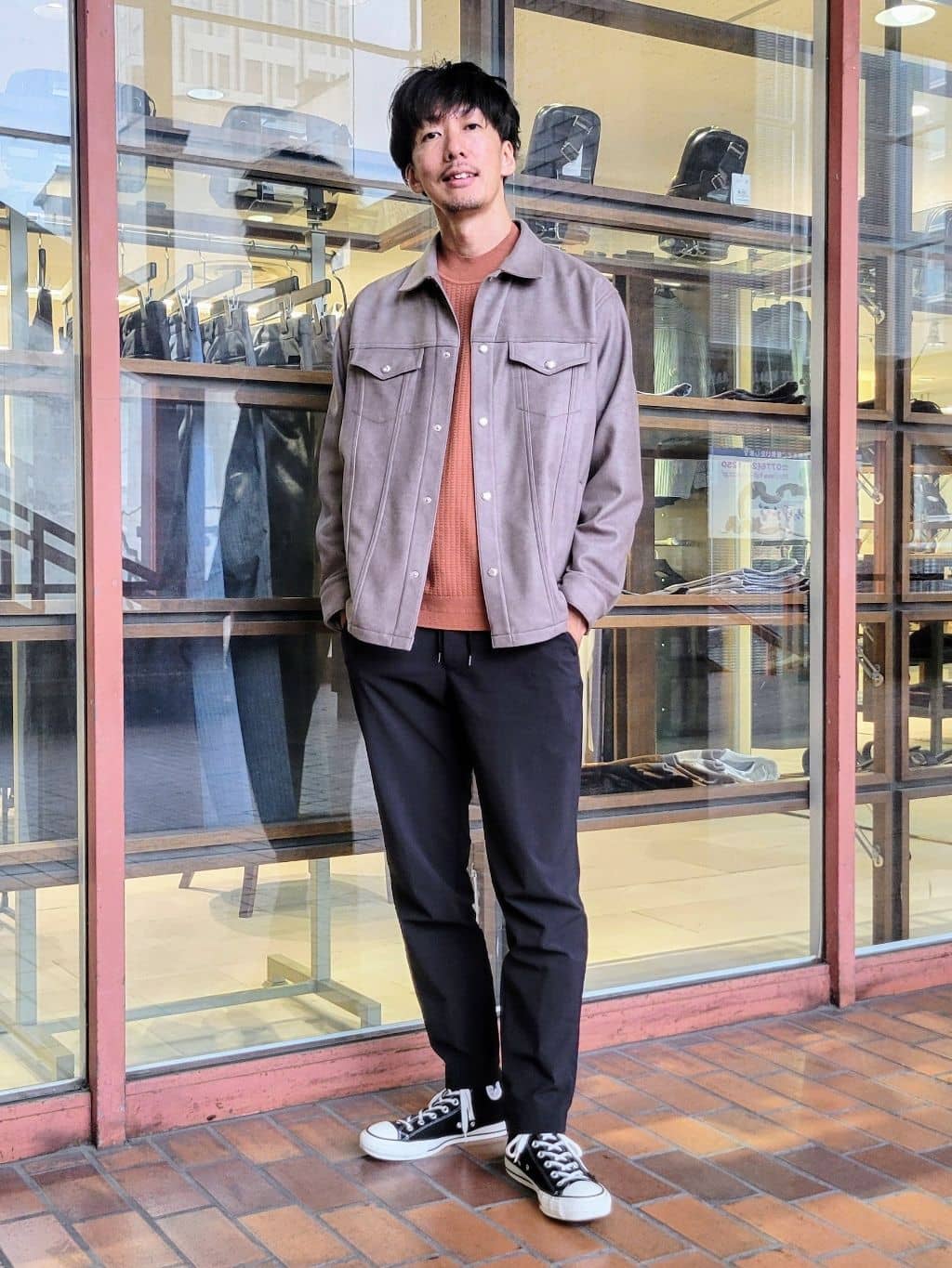 TAKEO KIKUCHIの【JUST ONE LAYER】ダウンファブリック ブルゾンを使ったコーディネートを紹介します。｜Rakuten Fashion(楽天ファッション／旧楽天ブランドアベニュー)6465703