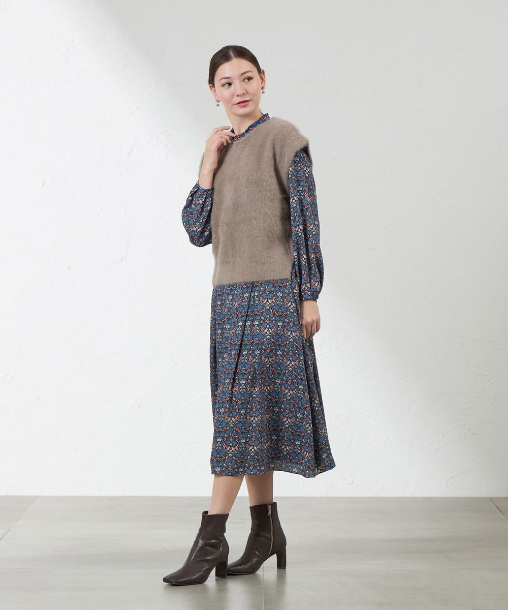 AMACAのヘアリーニットジレを使ったコーディネートを紹介します。｜Rakuten Fashion(楽天ファッション／旧楽天ブランドアベニュー)6466034