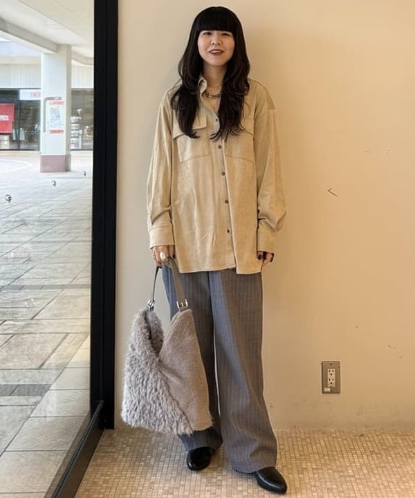BEAMS HEARTのコンビ フェイクファー ベルト ハンドルバックを使ったコーディネートを紹介します。｜Rakuten Fashion(楽天ファッション／旧楽天ブランドアベニュー)6467467
