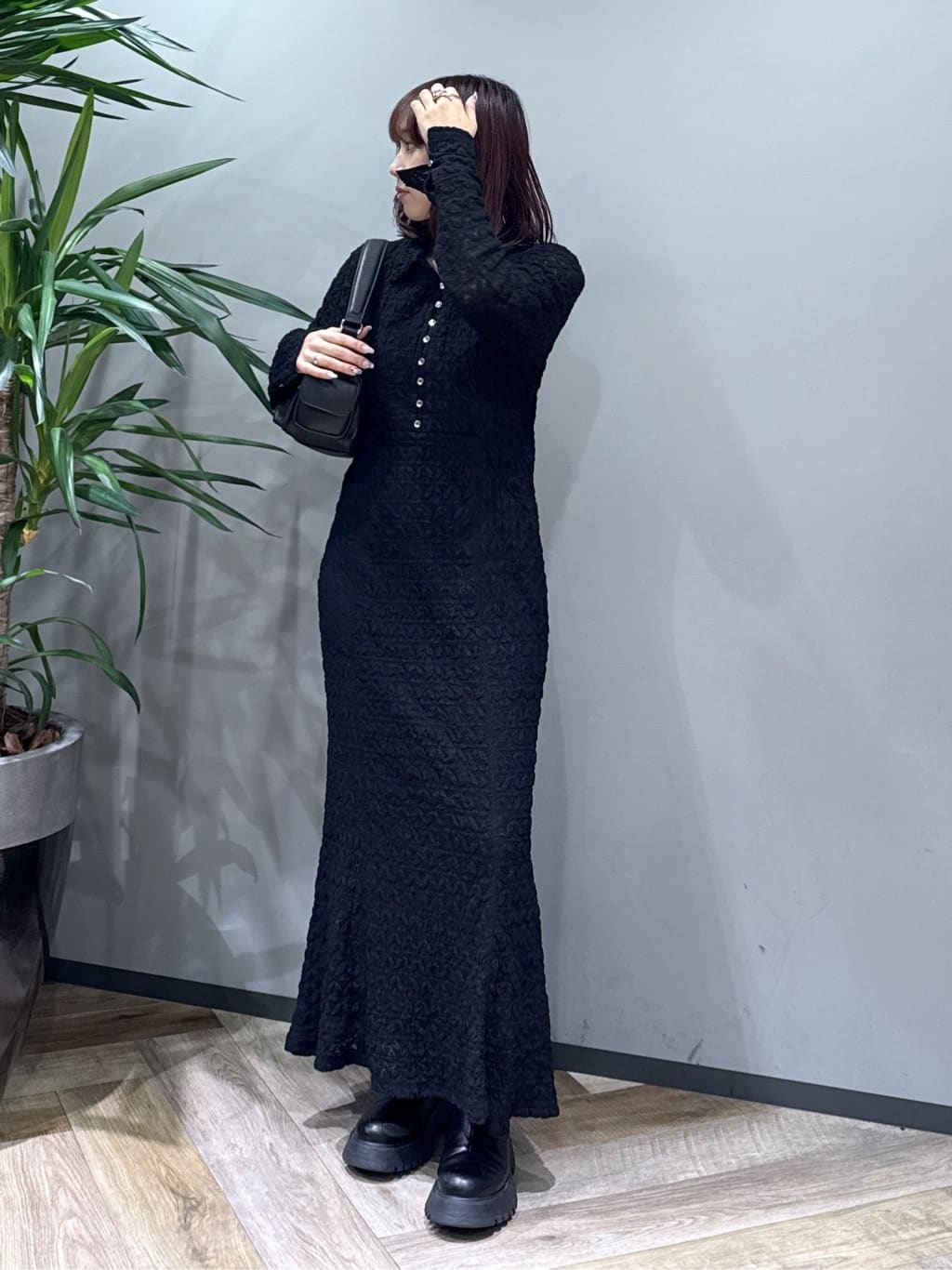 moussy | L/S MERMAID LACE LONG ドレス | Rakuten Fashion(楽天