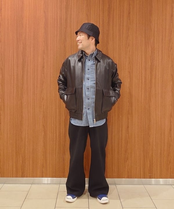 BEAMS HEARTのレザー ブルゾンを使ったコーディネートを紹介します。｜Rakuten Fashion(楽天ファッション／旧楽天ブランドアベニュー)6468911