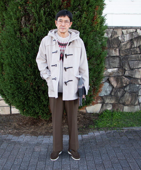 BEAMS HEARTの【4サイズ展開/定番/防寒】ジップ ダッフル コート 25AW (S～XLサイズ) 秋冬 冬アウターを使ったコーディネートを紹介します。｜Rakuten Fashion(楽天ファッション／旧楽天ブランドアベニュー)6472152
