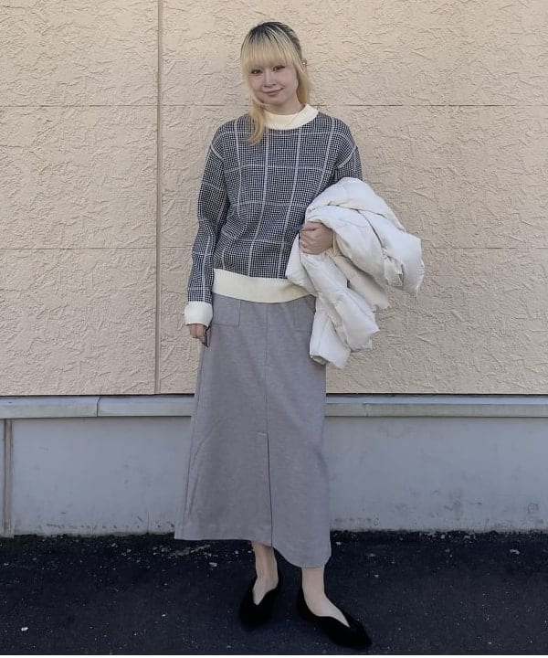 BEAMS HEARTのハイネック チェック プルオーバーを使ったコーディネートを紹介します。｜Rakuten Fashion(楽天ファッション／旧楽天ブランドアベニュー)6473863