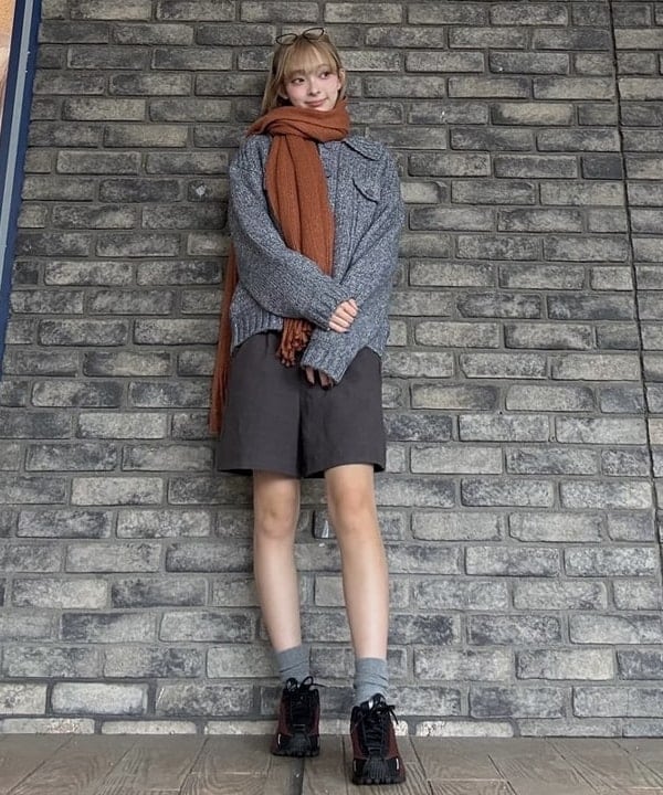 BEAMS HEARTのGジャン風 ニット ブルゾンを使ったコーディネートを紹介します。｜Rakuten Fashion(楽天ファッション／旧楽天ブランドアベニュー)6473866