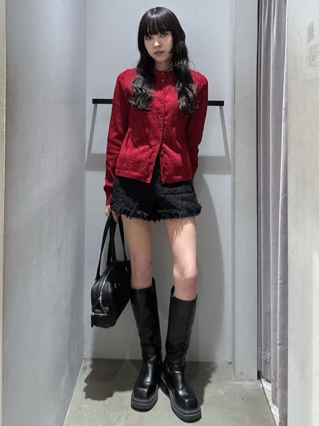 SLY FLUFFY TWEED ショートパンツ SLY（スライ）の「FLUFFY TWEED S/PT