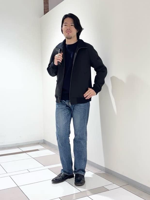 TAKEO KIKUCHIの【JUST ONE LAYER】ダウンファブリック ジップアップ リブ ブルゾンを使ったコーディネートを紹介します。｜Rakuten Fashion(楽天ファッション／旧楽天ブランドアベニュー)6477284