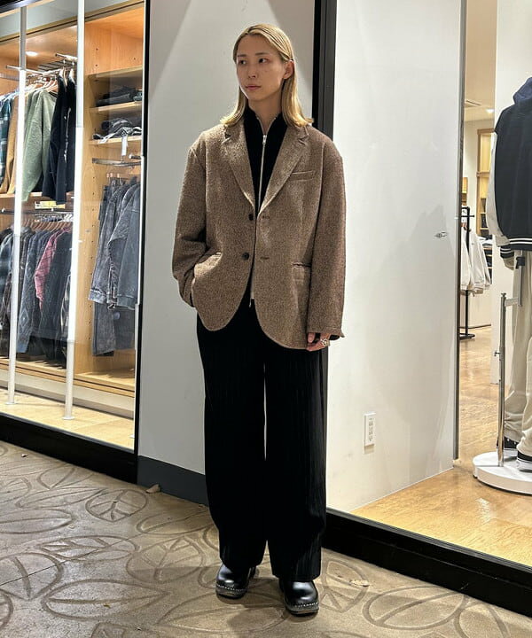 BEAMS HEARTのルーズフィット ツイード ジャケットを使ったコーディネートを紹介します。｜Rakuten Fashion(楽天ファッション／旧楽天ブランドアベニュー)6478493