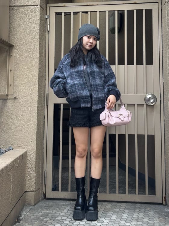 SLY FLUFFY TWEED ショートパンツ SLY（スライ）の「FLUFFY TWEED S/PT