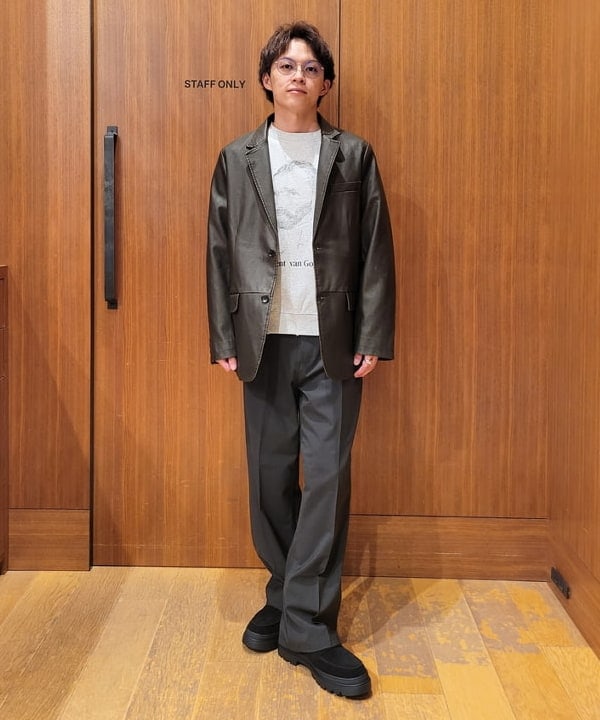 BEAMS HEARTのフェイクレザー ジャケットを使ったコーディネートを紹介します。｜Rakuten Fashion(楽天ファッション／旧楽天ブランドアベニュー)6480019