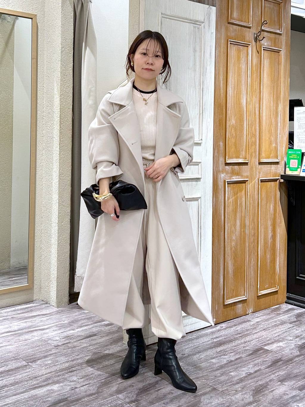 mysty womanの3WAYスタンドネックコートを使ったコーディネートを紹介します。｜Rakuten Fashion(楽天ファッション／旧楽天ブランドアベニュー)6480060
