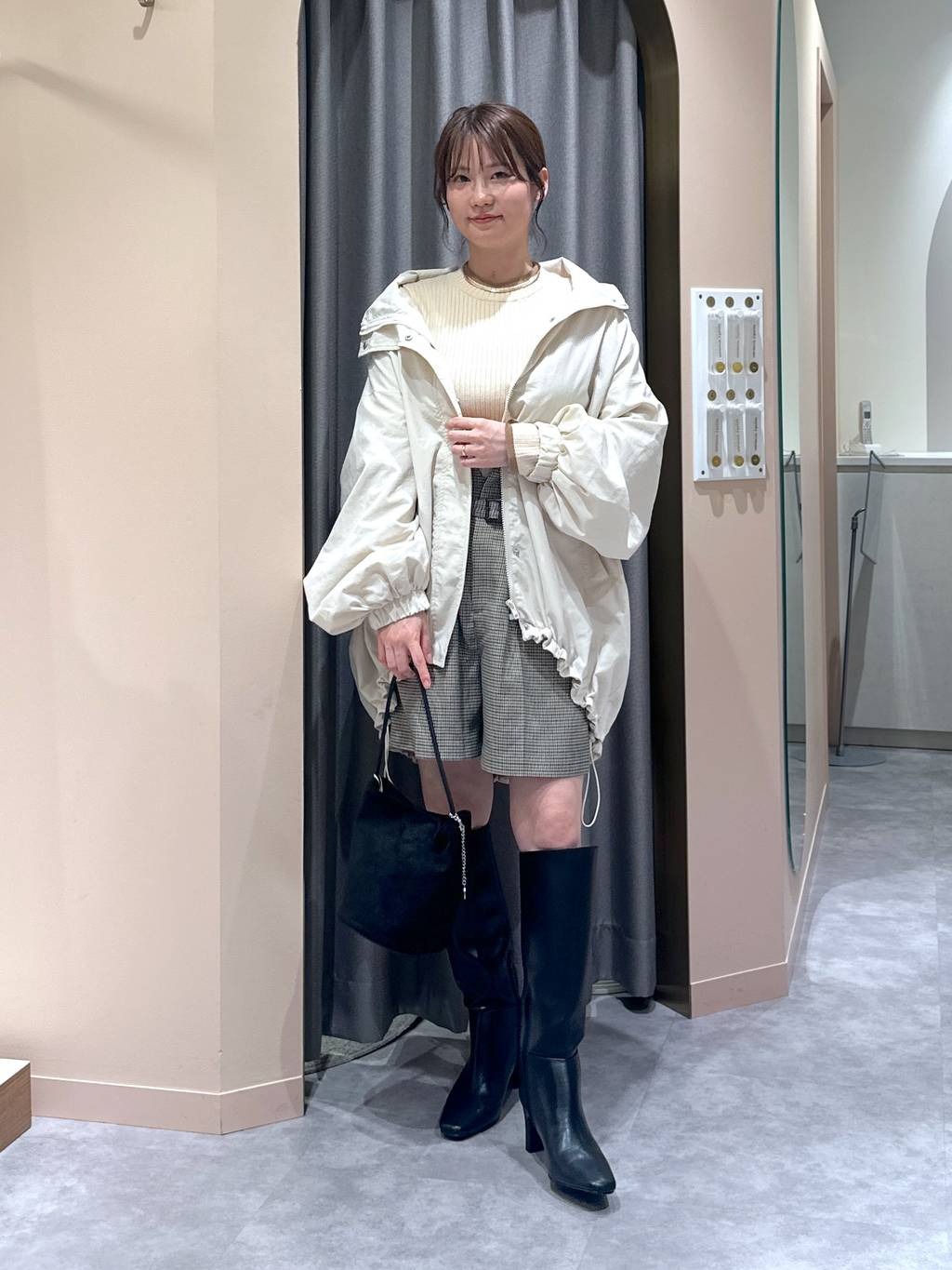 mysty womanの【WEB限定】ハイゲージ配色ニットを使ったコーディネートを紹介します。｜Rakuten Fashion(楽天ファッション／旧楽天ブランドアベニュー)6479948