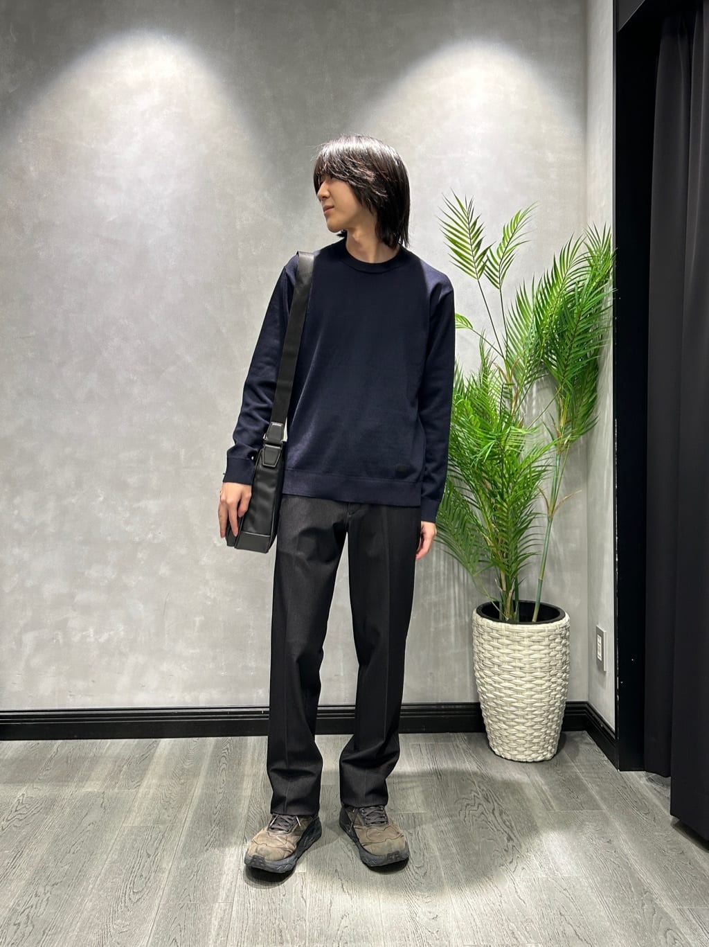 TAKEO KIKUCHIの【Sサイズ~】アンチピリング テーラードネック ニットを使ったコーディネートを紹介します。｜Rakuten Fashion(楽天ファッション／旧楽天ブランドアベニュー)6480682
