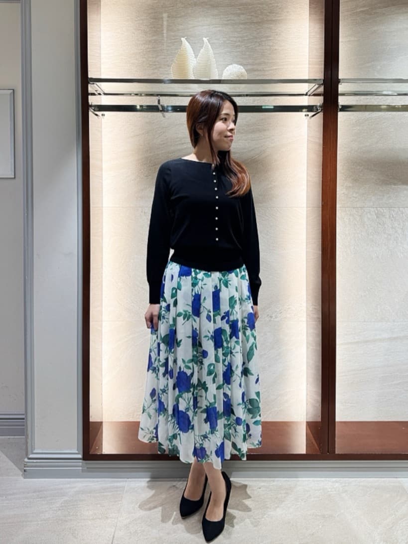 Viaggio Bluの【新色追加】BRISBANE前後2WAYパールニットを使ったコーディネートを紹介します。｜Rakuten Fashion(楽天ファッション／旧楽天ブランドアベニュー)6481549