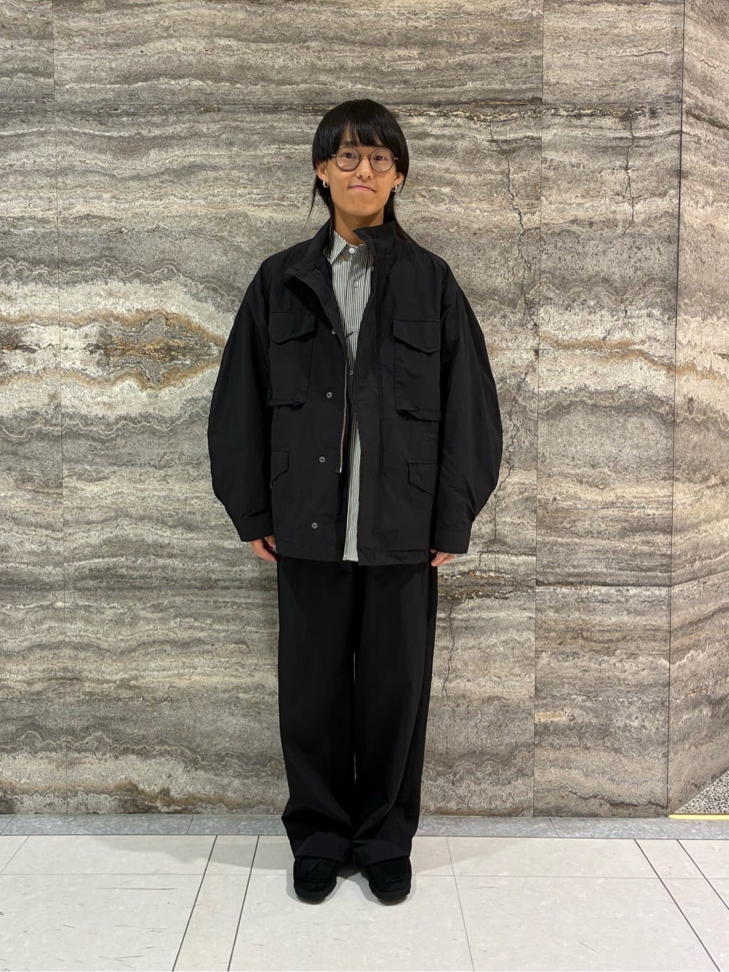 【新品】 H beauty&youth M olmetex ナイロン スラックス UNITED ARROWS LTD. OUTLET | <H>OLMETEX ナイロン ワイドスラックス