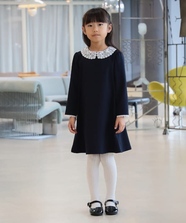 BEAMS mini | セレモニー レースカラー ワンピース (110~130cm)入学式