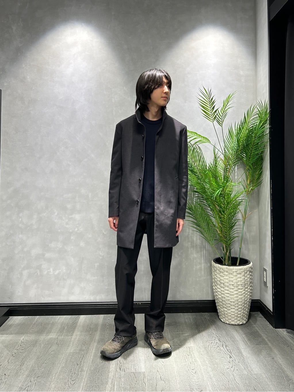 TAKEO KIKUCHIの【ダウンライナー付き】ドビースタンドカラーコートを使ったコーディネートを紹介します。｜Rakuten Fashion(楽天ファッション／旧楽天ブランドアベニュー)6483405