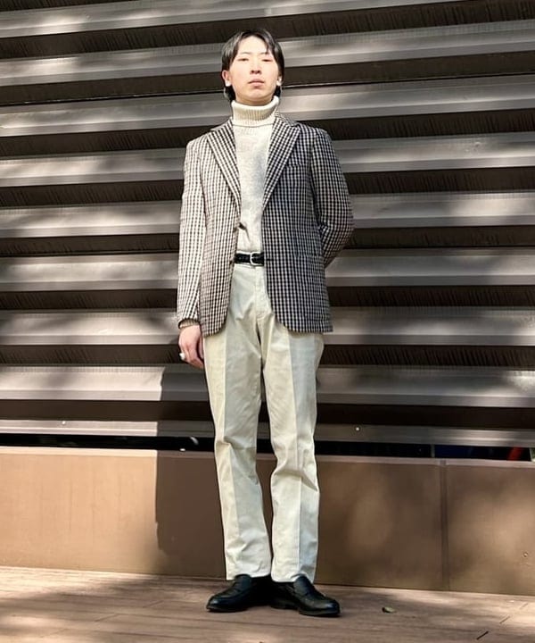 BEAMS HEARTのシェパードチェック 3ボタン ジャケットを使ったコーディネートを紹介します。｜Rakuten Fashion(楽天ファッション／旧楽天ブランドアベニュー)6484360