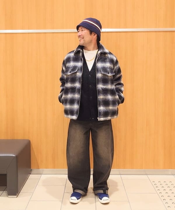 BEAMS HEARTのシャギー チェック ジップ シャツ ジャケットを使ったコーディネートを紹介します。｜Rakuten Fashion(楽天ファッション／旧楽天ブランドアベニュー)6485790