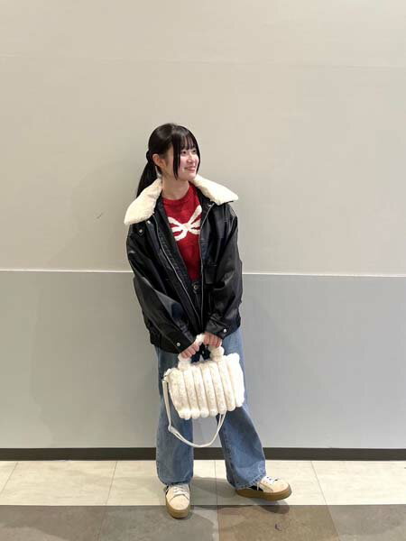 AS KNOW AS plusの◇取り外し可能 ファー衿付き 2WAYフェイクレザーブルゾンを使ったコーディネートを紹介します。｜Rakuten Fashion(楽天ファッション／旧楽天ブランドアベニュー)6489195