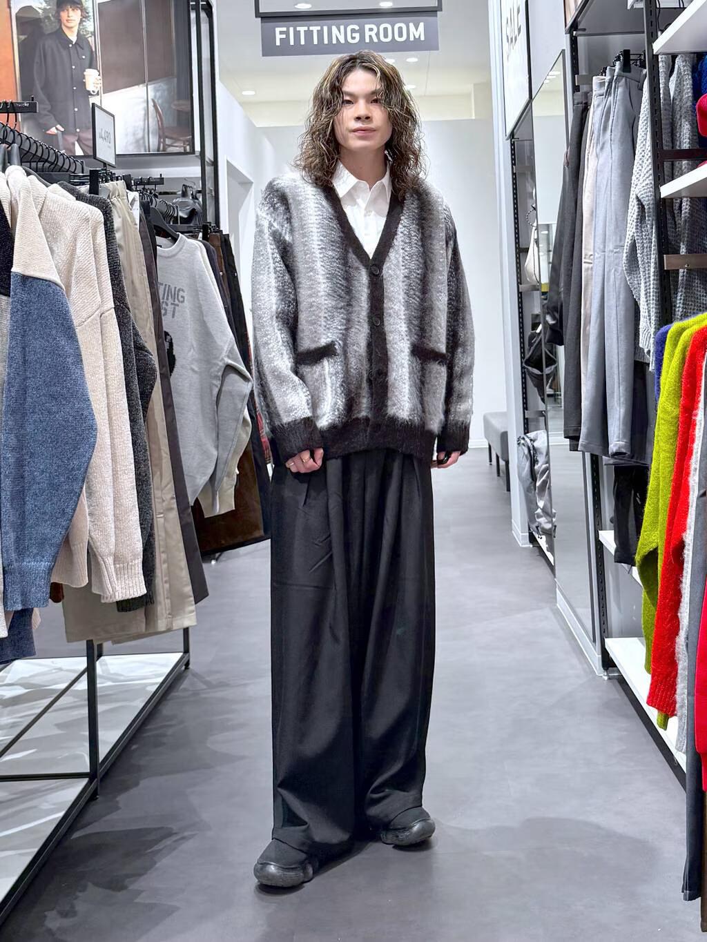 LAKOLEの柄シャギーカーディガンを使ったコーディネートを紹介します。｜Rakuten Fashion(楽天ファッション／旧楽天ブランドアベニュー)6489151