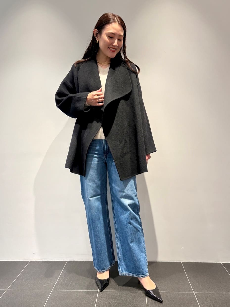 1er ArrondissementのTOPダブルビーバーショールコートを使ったコーディネートを紹介します。｜Rakuten Fashion(楽天ファッション／旧楽天ブランドアベニュー)6489505