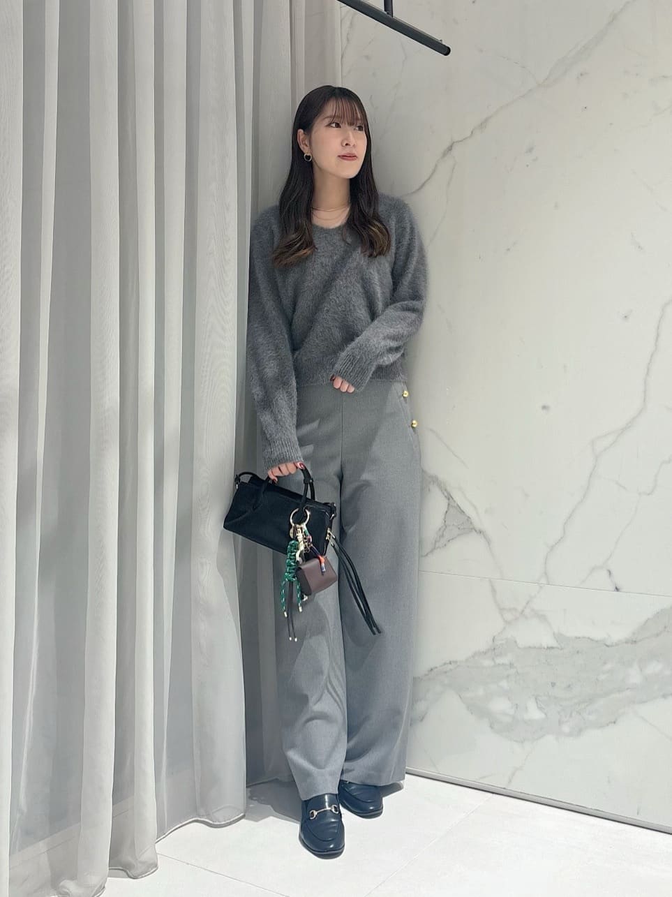 allurevilleの裏起毛マリンパンツを使ったコーディネートを紹介します。｜Rakuten Fashion(楽天ファッション／旧楽天ブランドアベニュー)6490290
