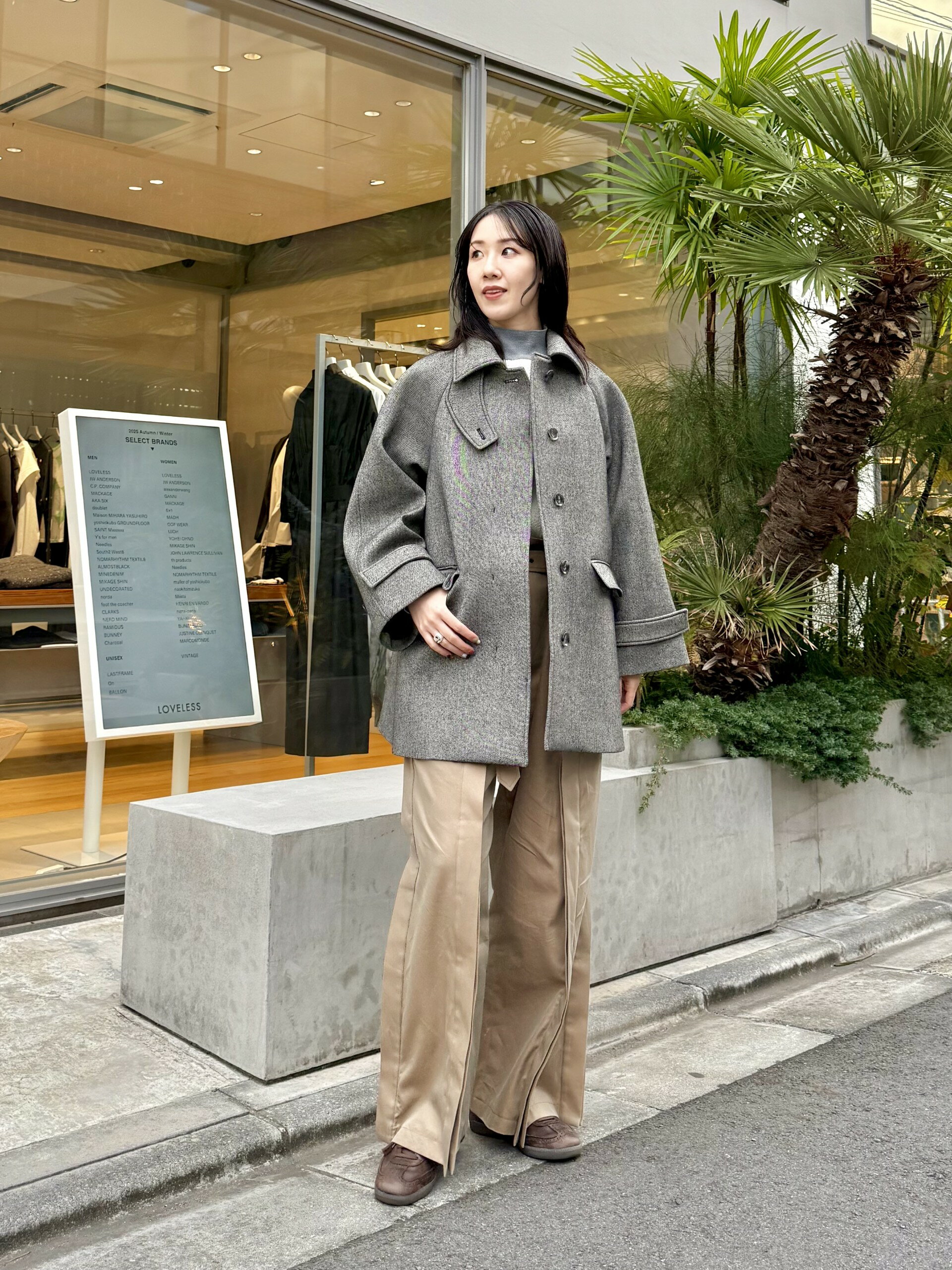 LOVELESSのボンディングミドルコートを使ったコーディネートを紹介します。｜Rakuten Fashion(楽天ファッション／旧楽天ブランドアベニュー)6493906
