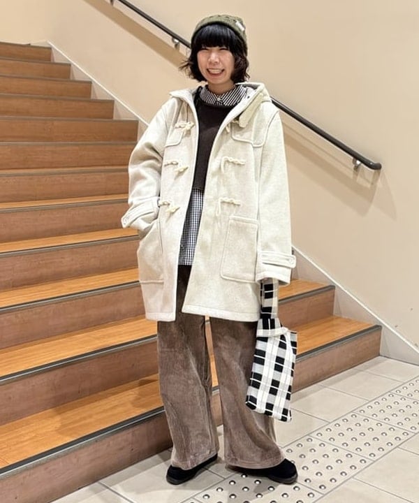 BEAMS HEARTのミドル ダッフルコートを使ったコーディネートを紹介します。｜Rakuten Fashion(楽天ファッション／旧楽天ブランドアベニュー)6495754
