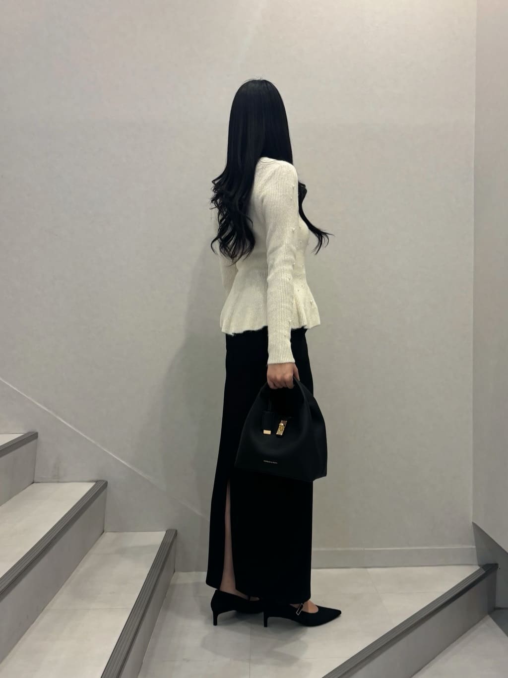 CHARLES & KEITH | Chance チャンス メタリックアクセントバケット