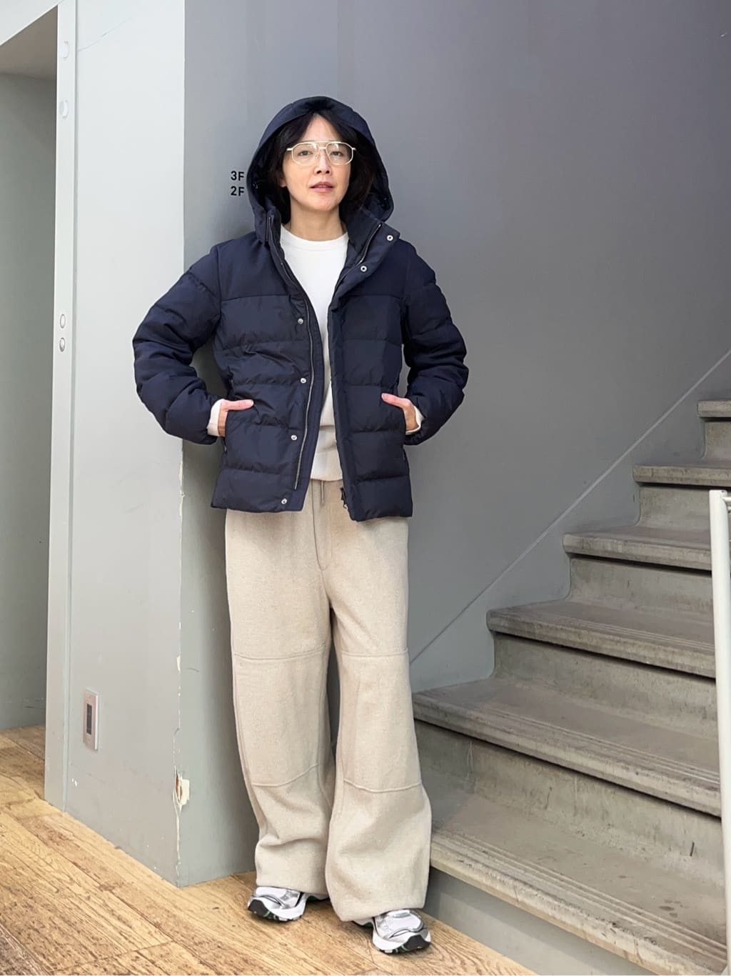 TAKEO KIKUCHIのカラーコンビ ダウンブルゾンを使ったコーディネートを紹介します。｜Rakuten Fashion(楽天ファッション／旧楽天ブランドアベニュー)6496280