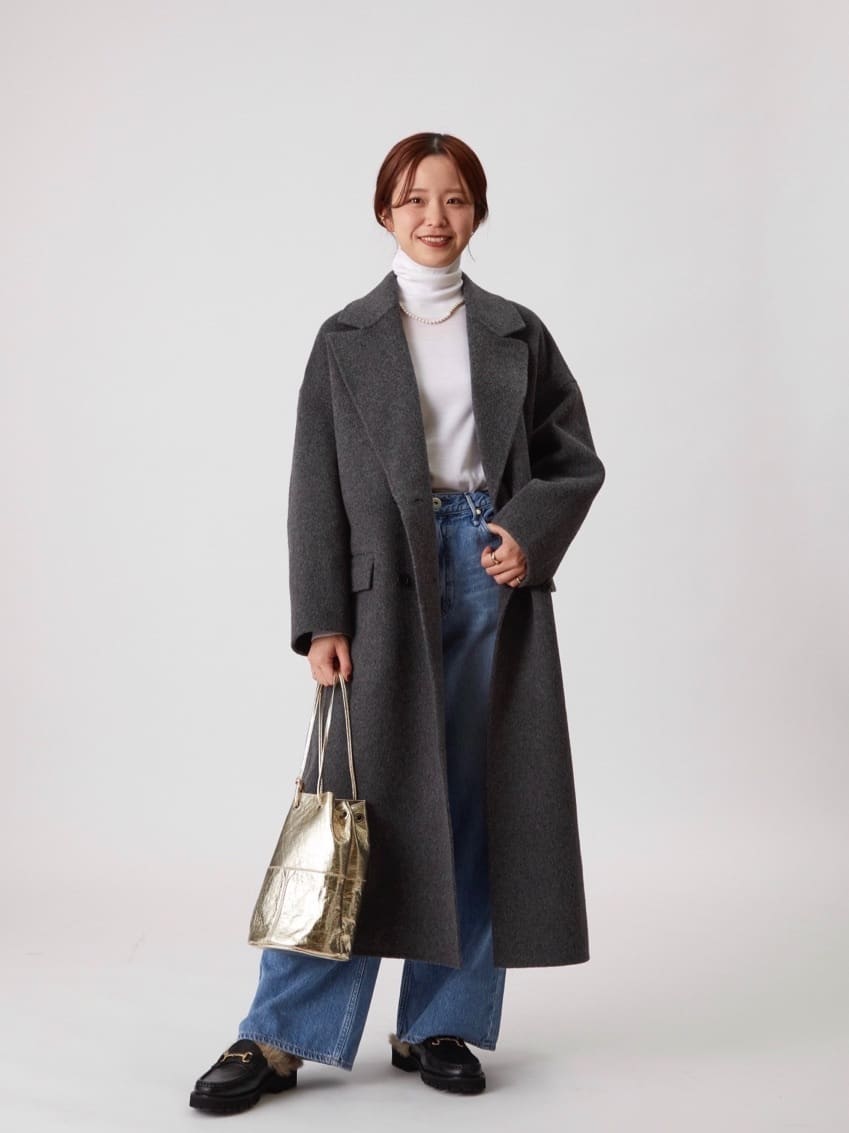 1er ArrondissementのTOPダブルビーバーチェスターコートを使ったコーディネートを紹介します。｜Rakuten Fashion(楽天ファッション／旧楽天ブランドアベニュー)6497703