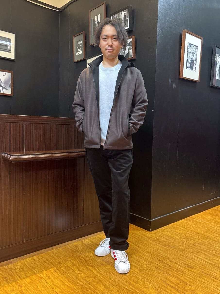 TAKEO KIKUCHIの【JUST ONE LAYER】ダウンファブリック ジップアップ フード ブルゾンを使ったコーディネートを紹介します。｜Rakuten Fashion(楽天ファッション／旧楽天ブランドアベニュー)6498825