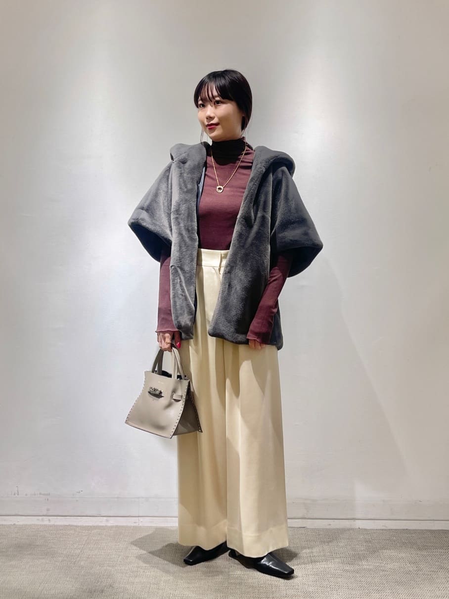 TOMORROWLAND | スムースファー フーディーポンチョ | Rakuten Fashion
