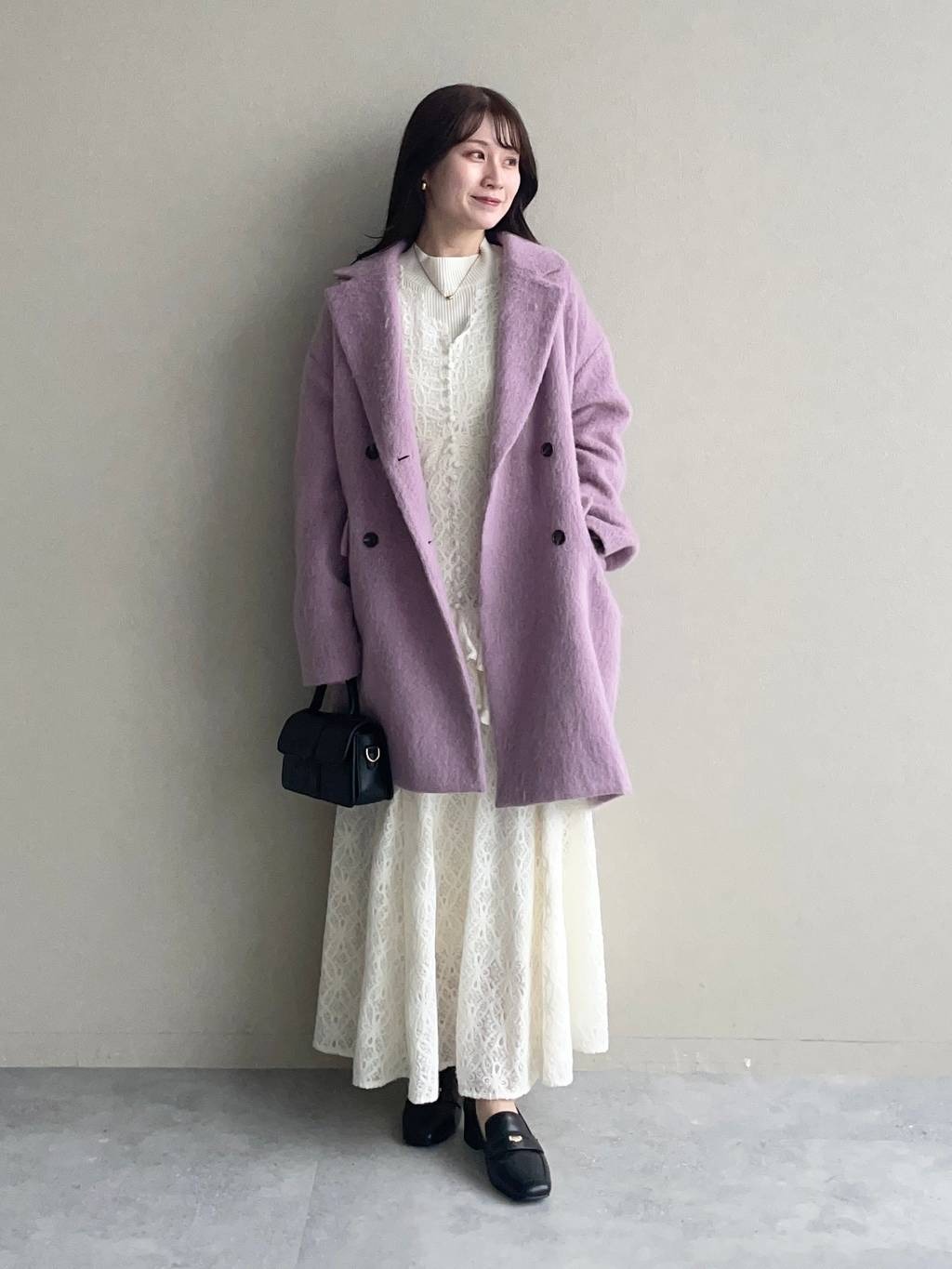 mysty womanのアルパカ混シャギーコートを使ったコーディネートを紹介します。｜Rakuten Fashion(楽天ファッション／旧楽天ブランドアベニュー)6503656