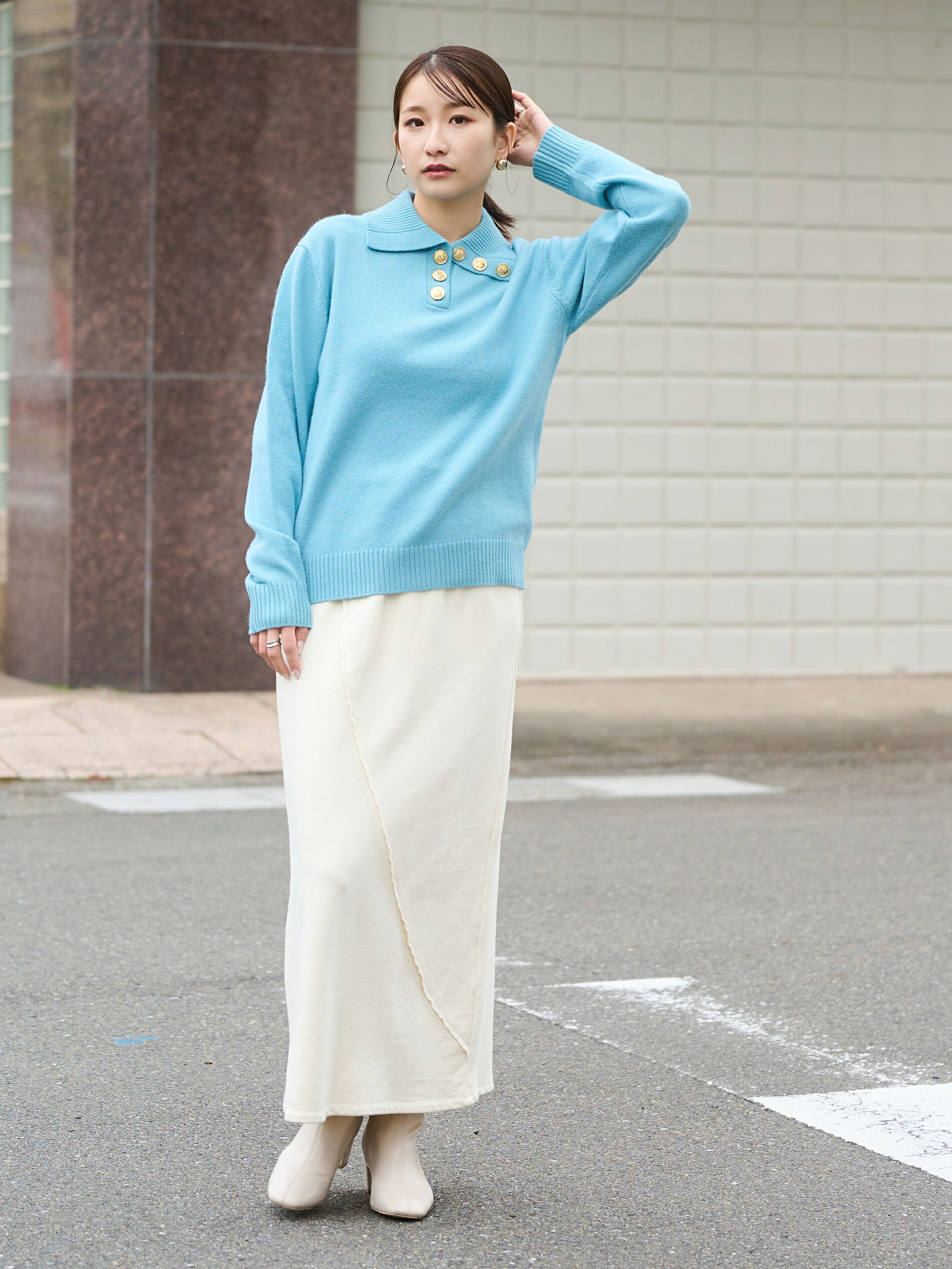 YEVS | ウール混ポロニット | Rakuten Fashion(楽天ファッション／旧
