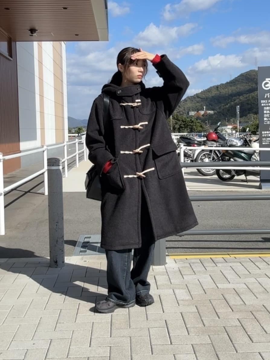 CPCMのスライバーダッフルコートを使ったコーディネート | Rakuten