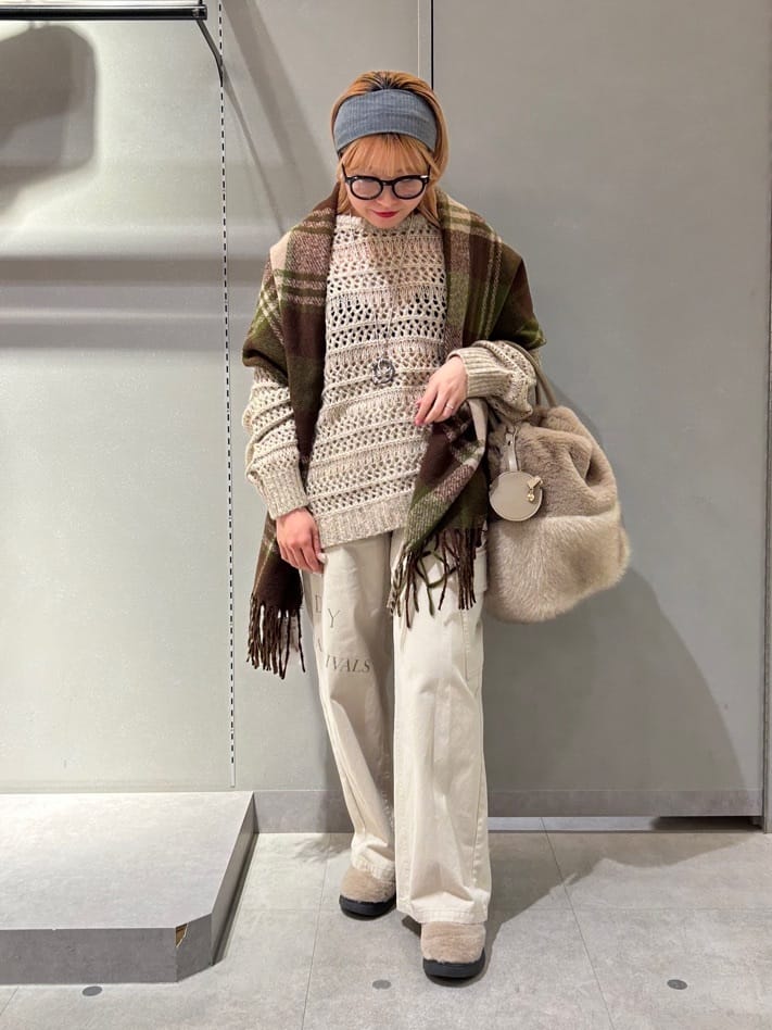 Vinのミックスカラーニットを使ったコーディネートを紹介します。｜Rakuten Fashion(楽天ファッション／旧楽天ブランドアベニュー)6507263