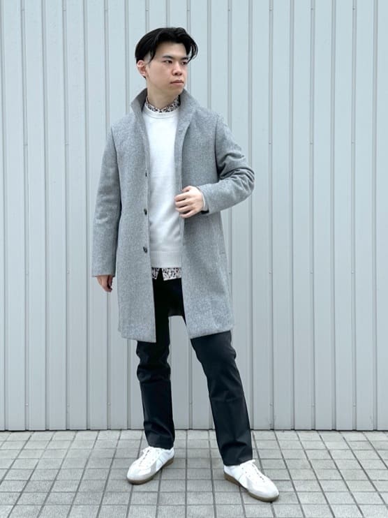 TAKEO KIKUCHIの【ウールカシミヤブレンド】ビーバー調 スタンドカラー コートを使ったコーディネートを紹介します。｜Rakuten Fashion(楽天ファッション／旧楽天ブランドアベニュー)6507675