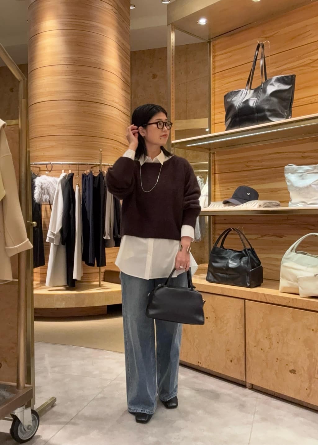 GALLARDAGALANTEの【2.718】ミニマルMIDIボストンバッグを使ったコーディネートを紹介します。｜Rakuten Fashion(楽天ファッション／旧楽天ブランドアベニュー)6508108