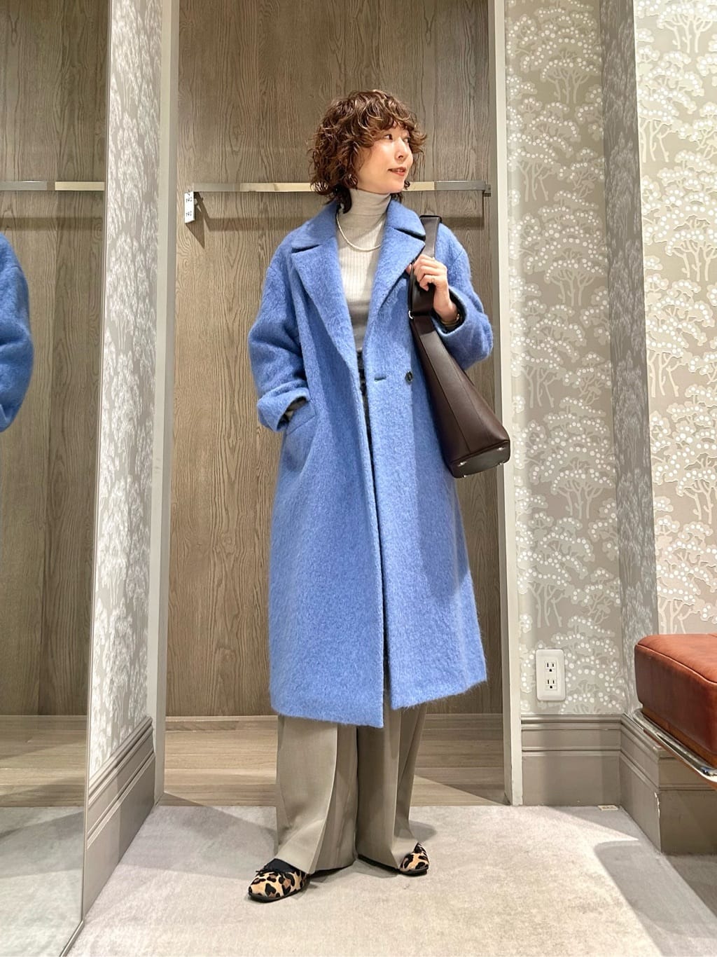 UNITED ARROWSのシャギー ビッグ テーラード コートを使った