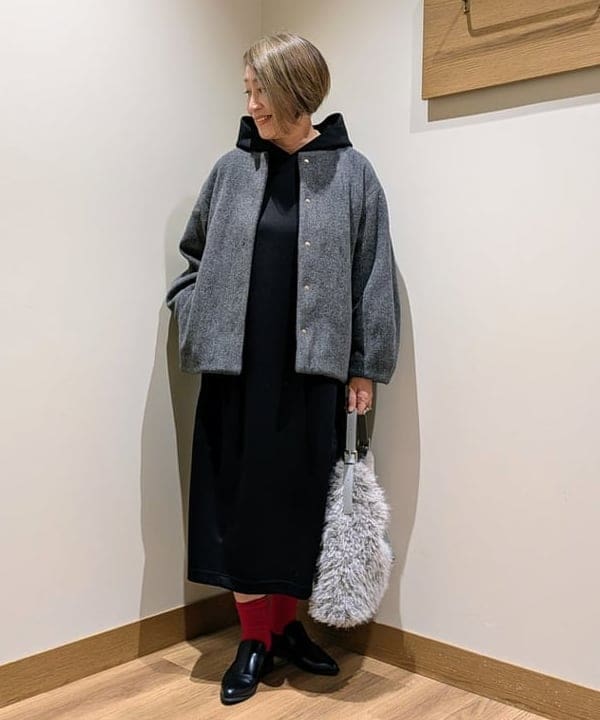 BEAMS HEARTの異素材 キルト ワンピースを使ったコーディネートを紹介します。｜Rakuten Fashion(楽天ファッション／旧楽天ブランドアベニュー)6513479