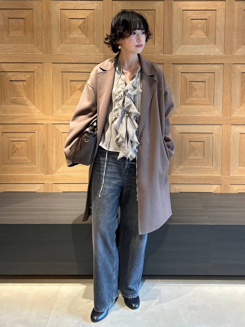 Curensology ＜C.S.G＞ウールカシミヤビーバーコート Curensology(カレンソロジー)/＜C.S.G＞ウールカシミヤビーバーコート