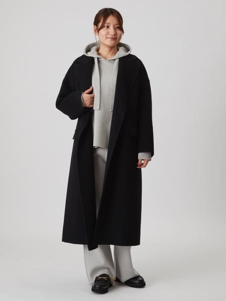 1er Arrondissementのウールコットンスムースニットフーディーを使ったコーディネートを紹介します。｜Rakuten Fashion(楽天ファッション／旧楽天ブランドアベニュー)6515165