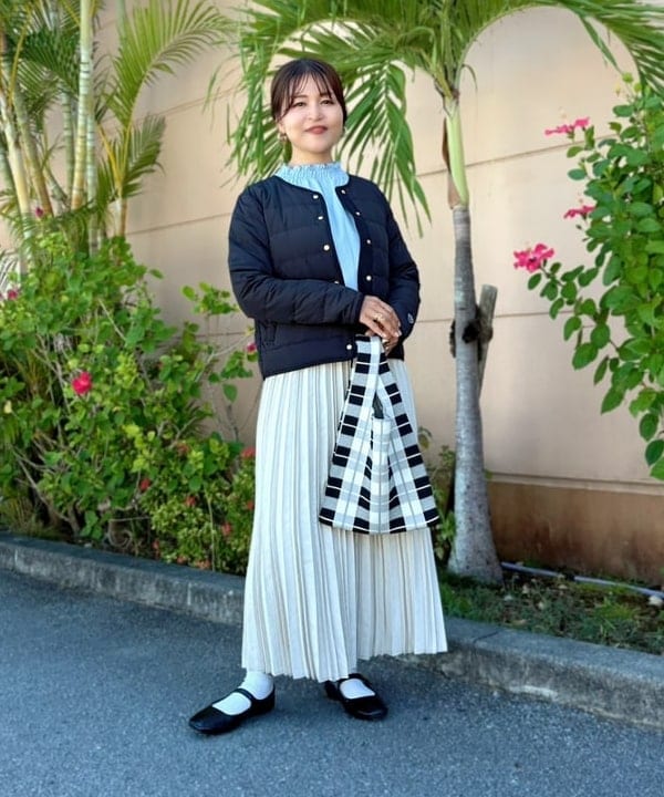 BEAMS HEARTのチェック柄 ニット バッグを使ったコーディネートを紹介します。｜Rakuten Fashion(楽天ファッション／旧楽天ブランドアベニュー)6516994